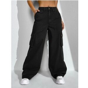 Wide-Leg Cargo Pants Size 2